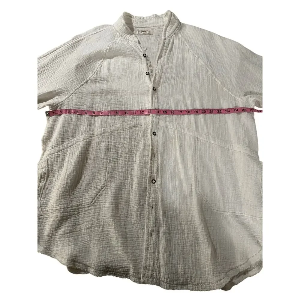 Free People - We The Free Summer Daydream Buttondown - Large - White - Picture 11 of 12